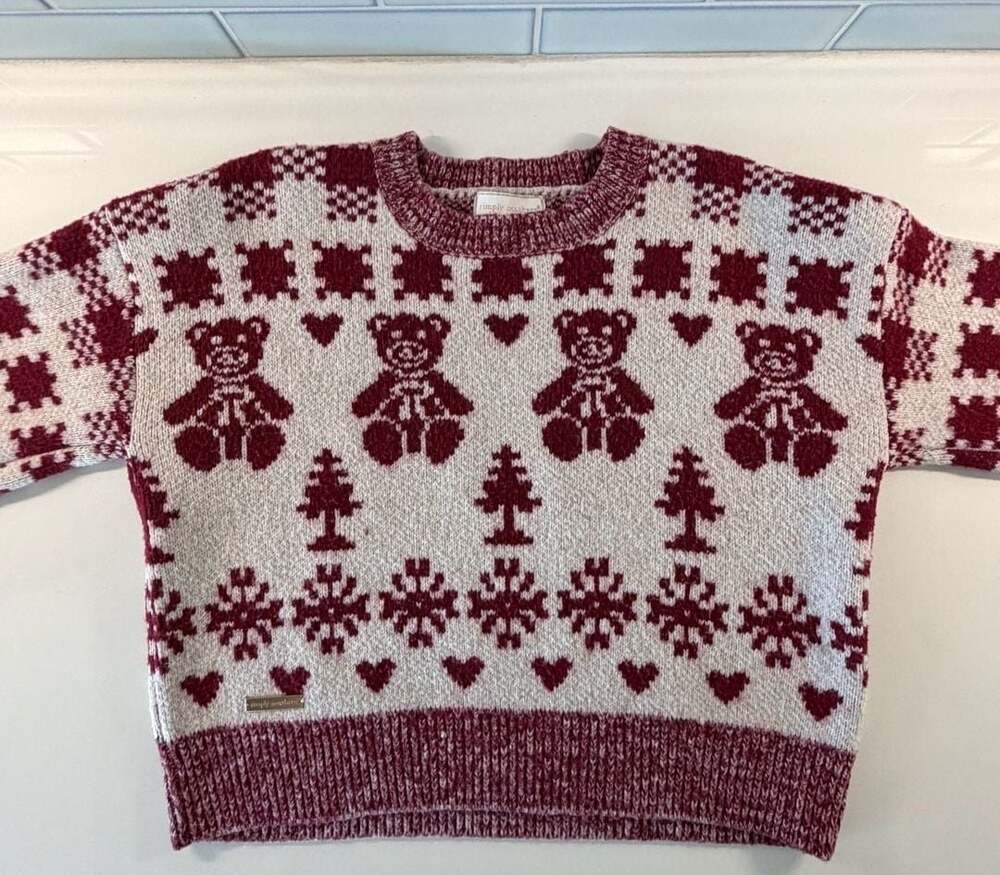 Simply Southern Holiday Beary & Bright Christmas Sweater Size M